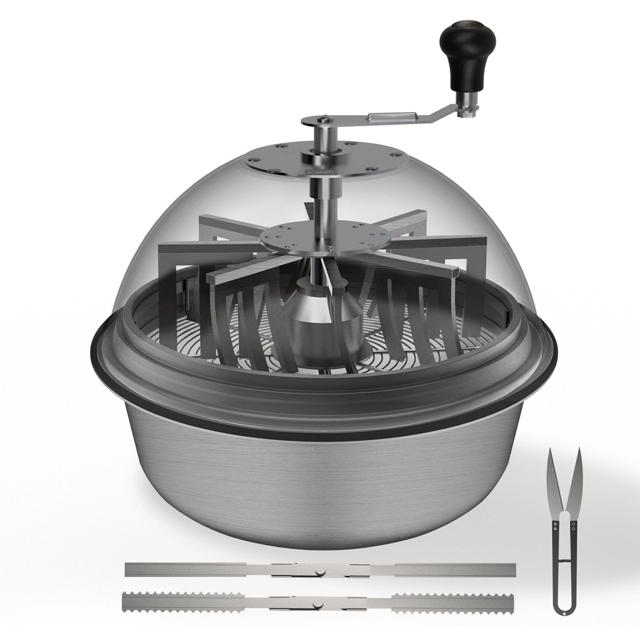 AC Infinity - Erntemaschine [48,3 cm] 19" – Twist Spin Blütenschneider mit Klarsichthaube